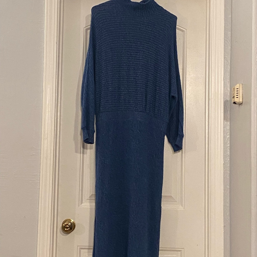 Saturday/Sunday Mariah Ribbed Knit Maxi Dress - Sapphire